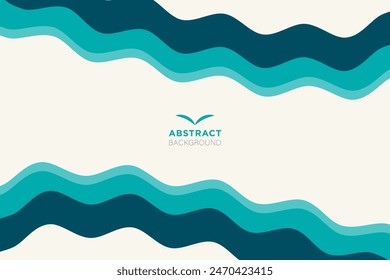 Abstract background with waves in vector.