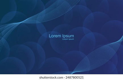 abstract background of waves in vector