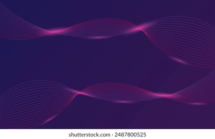 abstract background of waves in vector