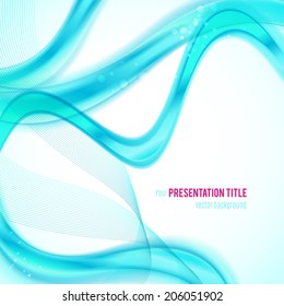 Abstract background with waves. Vector illustration for your business presentation