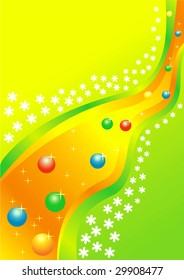 Abstract  background. Waves. Vector illustration.