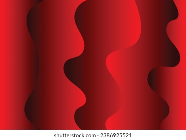 abstrakter Hintergrund, Wellen, Tapete, Rot