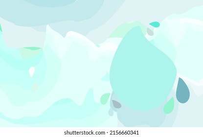 Fondo abstracto con diseño de efecto de color de las olas. Vector. Pantalla de venta de vales de temporada de tarjetas de regalo. Copiar espacio dado. Efecto de color frío. Tema de temporada tropical del monzón. Página de inicio para la web.