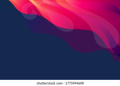 Abstract background. Waving fire flames. Modern pattern. Vector illustration for design.