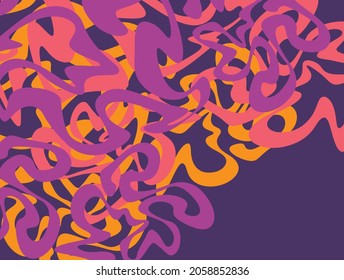 Abstract background with waving line pattern