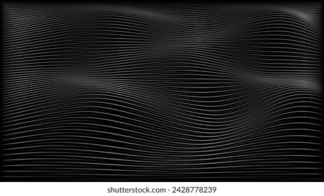 Abstract background with waving lines