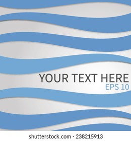 Abstract Background with wavy blue Lines