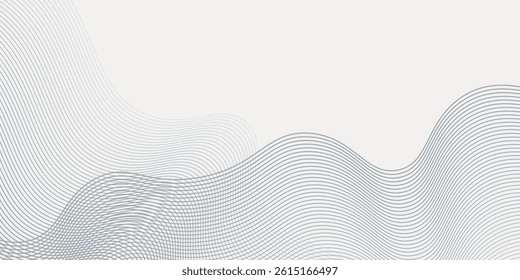 Abstract background with wavy blue lines on a white background. The blue lines create a flowing, textured pattern on the white surface concept