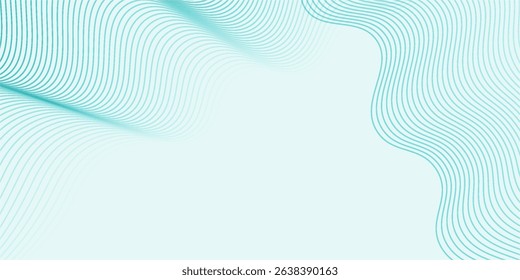 Abstract background with wavy blue lines on a white background. The blue lines create a flowing, textured pattern on the white surface.