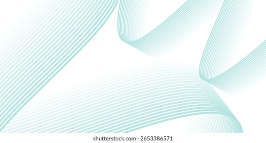 Abstract background with wavy blue lines on a white background. The blue lines create a flowing, textured pattern on the white surface.	