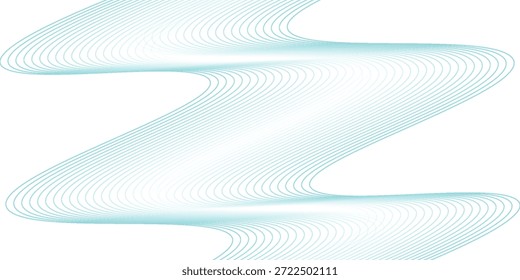 Abstrakter Hintergrund mit wellenförmigen blauen Linien auf weißem Hintergrund.