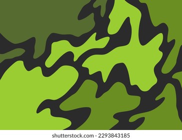 Fondo abstracto con patrón de camuflaje ondulado