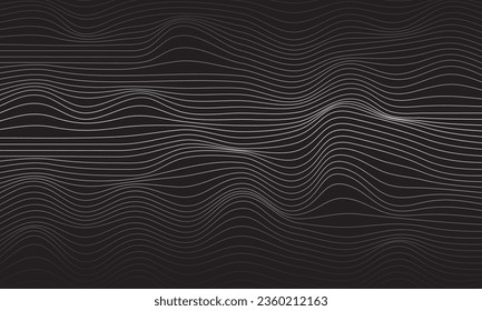 abstract background wavy contour line outline