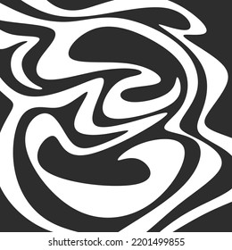 Abstract background with wavy and curly lines pattern