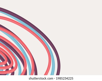 Abstract background with wavy and curly pattern