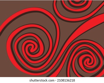 Abstract background with wavy and curly pattern