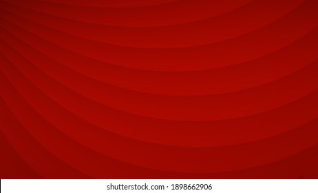 Fondo abstracto de rayas onduladas curvadas con sombras de colores rojos