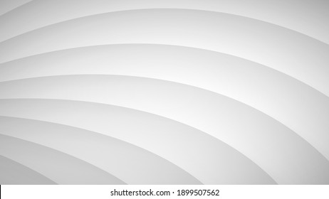 Fondo abstracto de rayas onduladas curvadas con sombras de colores blanco y gris