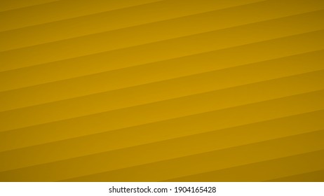 Abstract background of wavy curved stripes with shadows in yellow colors