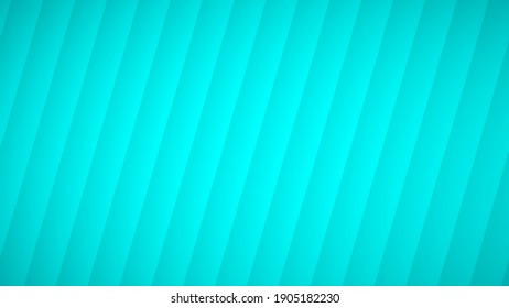 Abstract background of wavy curved stripes with shadows in light blue colors