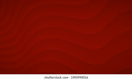 Fondo abstracto de rayas onduladas curvadas con sombras de colores rojos