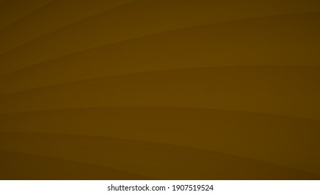 Abstract background of wavy curved stripes with shadows in brown colors