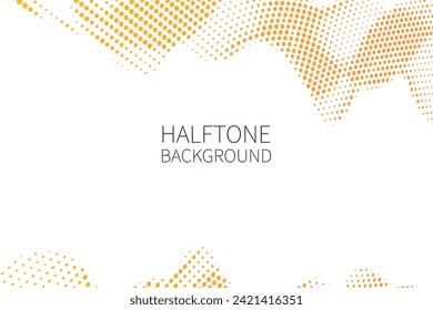 abstract background with wavy dotted pattern. Halftone effect. Vector illustration.