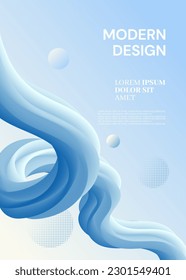 abstract background with wavy elements and shapes