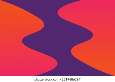 Fondo Abstractas con Formas de flujo ondulado Anuncio de efecto de Formas de color de degradado.