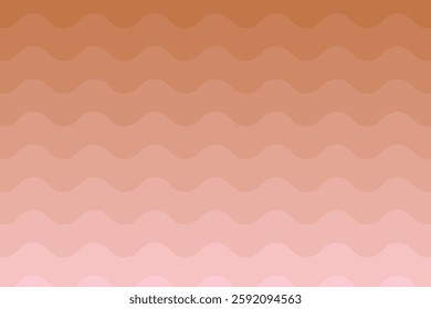 Abstract background with a wavy gradient in brown and pink tones. A minimalist design suitable for graphic design, presentations, or digital media.