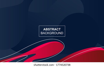 Abstract background with wavy gradient color and line. Trendy gradient shapes composition. Vector Illustrator