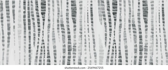 Abstract background with wavy gray and white stripes. The background features a textured, artistic pattern with gray and white tones. Grunge texture background vector. Gray background.