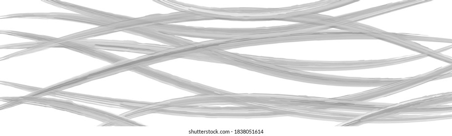 Abstract background of wavy intertwining lines, gray on white