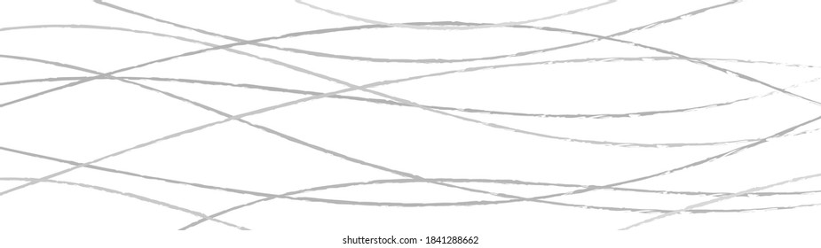 Abstract background of wavy intertwining lines, gray on white