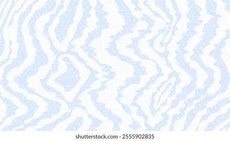 Abstract background with wavy irregular stripes - hand drawn vector illustration.