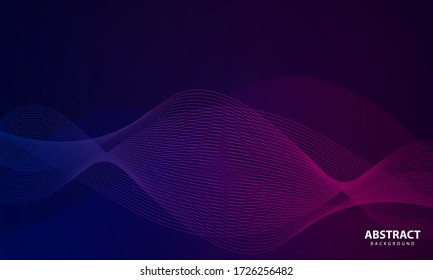Abstract Background with Wavy Line