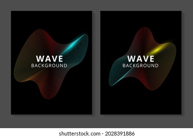 fondo abstracto con concepto de ondulación y línea, se puede usar para venta de banner, papel tapiz, para, folleto, página de aterrizaje.
