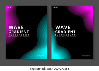 fondo abstracto con concepto de ondulación y línea, se puede usar para venta de banner, papel tapiz, para, folleto, página de aterrizaje.