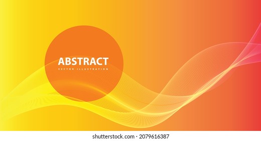 Abstract background wavy line design