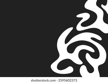 Abstract background with wavy line pattern and with some copy space area