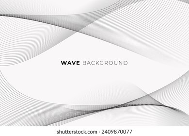 Abstract background with wavy line style