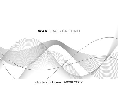 Abstract background with wavy line style