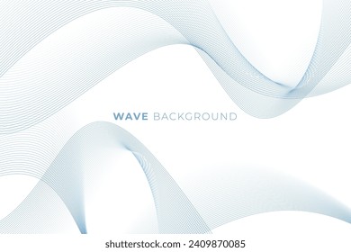Abstract background with wavy line style