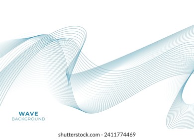 Abstract background with wavy line style