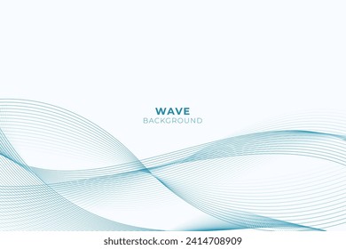 Abstract background with wavy line style