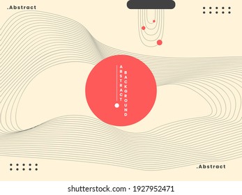 Abstract background with wavy lines