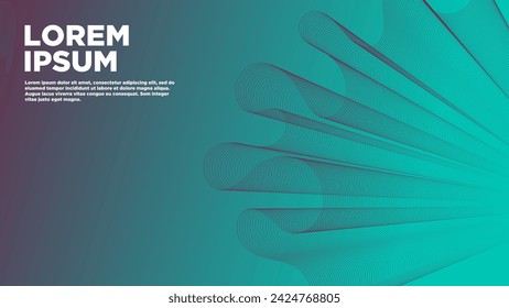 Abstract background with wavy lines.
