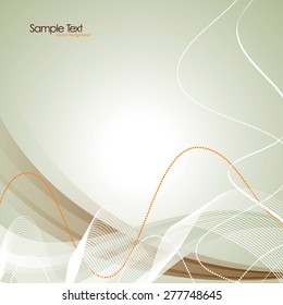 Abstract background with wavy lines.