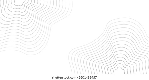 Abstract background with wavy lines for banner. Web banner size. Vector background with wavy lines. Elements for isolated design.