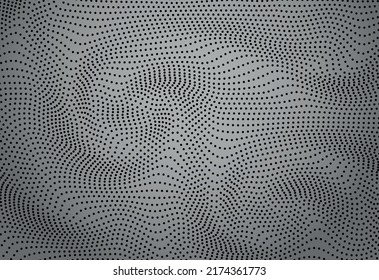 Abstract background with wavy lines. Black and gray vector pattern.